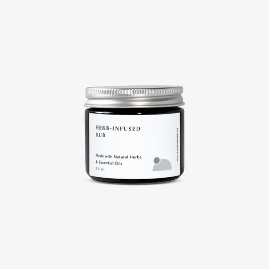 Herb-Infused Rub - Herbal Balm For Pain Relief - Made with Pure Essential Oils