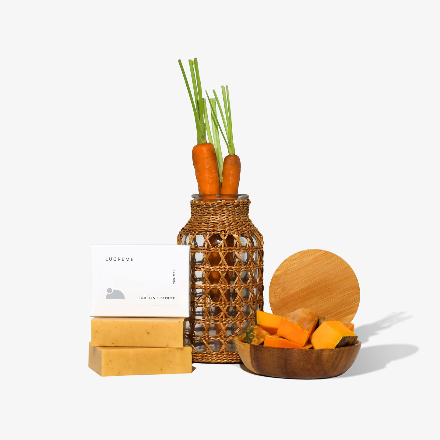 Pumpkin & Carrot Soap - Enhanced with Turmeric - Vegan-Friendly
